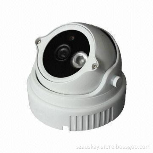 CCTV Fixed Dome Camera with 1/3-inch CMOS, 600 TVL, 6mm Lens, Horizontal Resolution